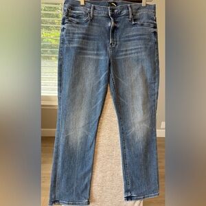 MOTHER The Dazzler Ankle Jeans Size 32 We The Animals Wash Mid Rise